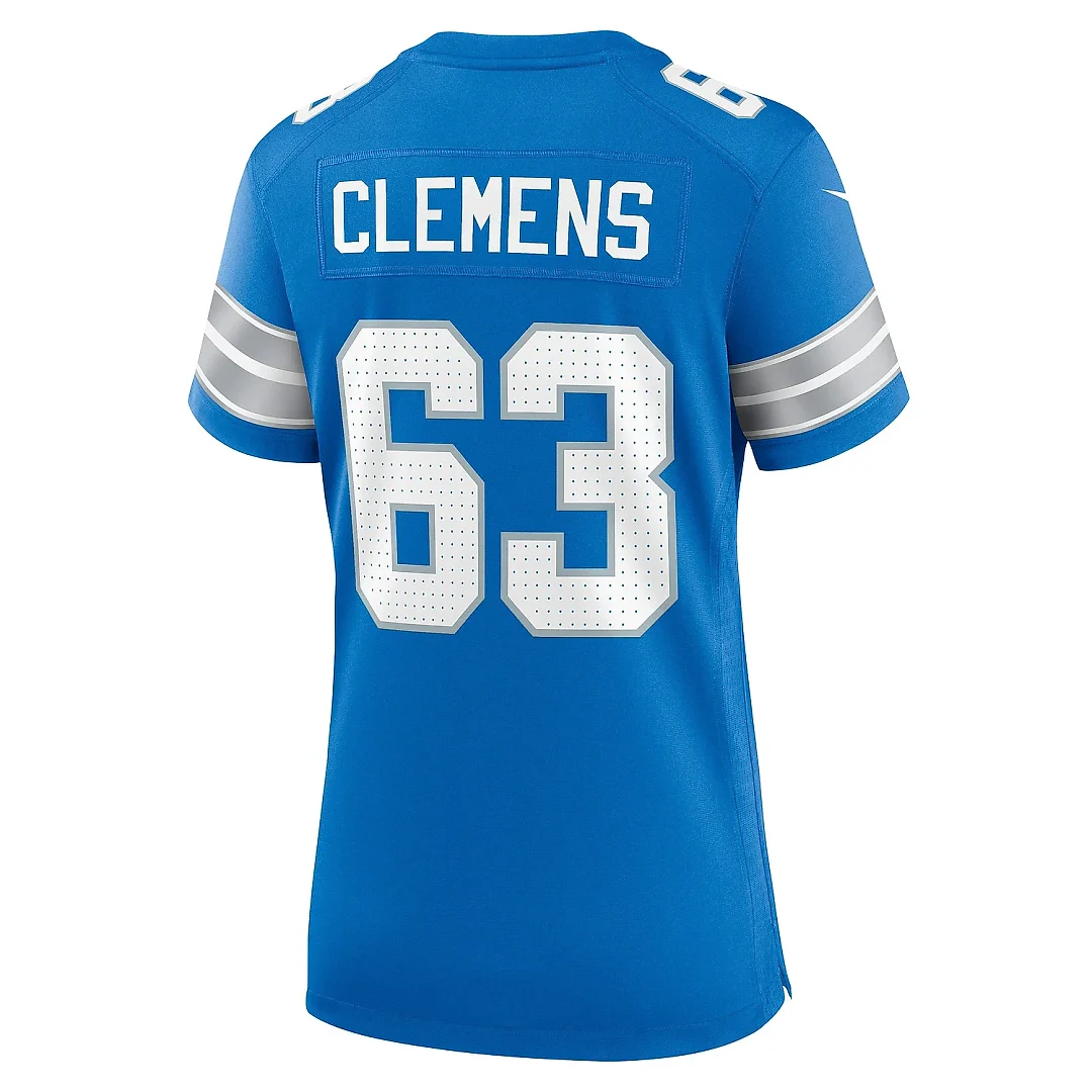 Zennovawear Women's Detroit Lions Duke Clemens Blue Game Jersey