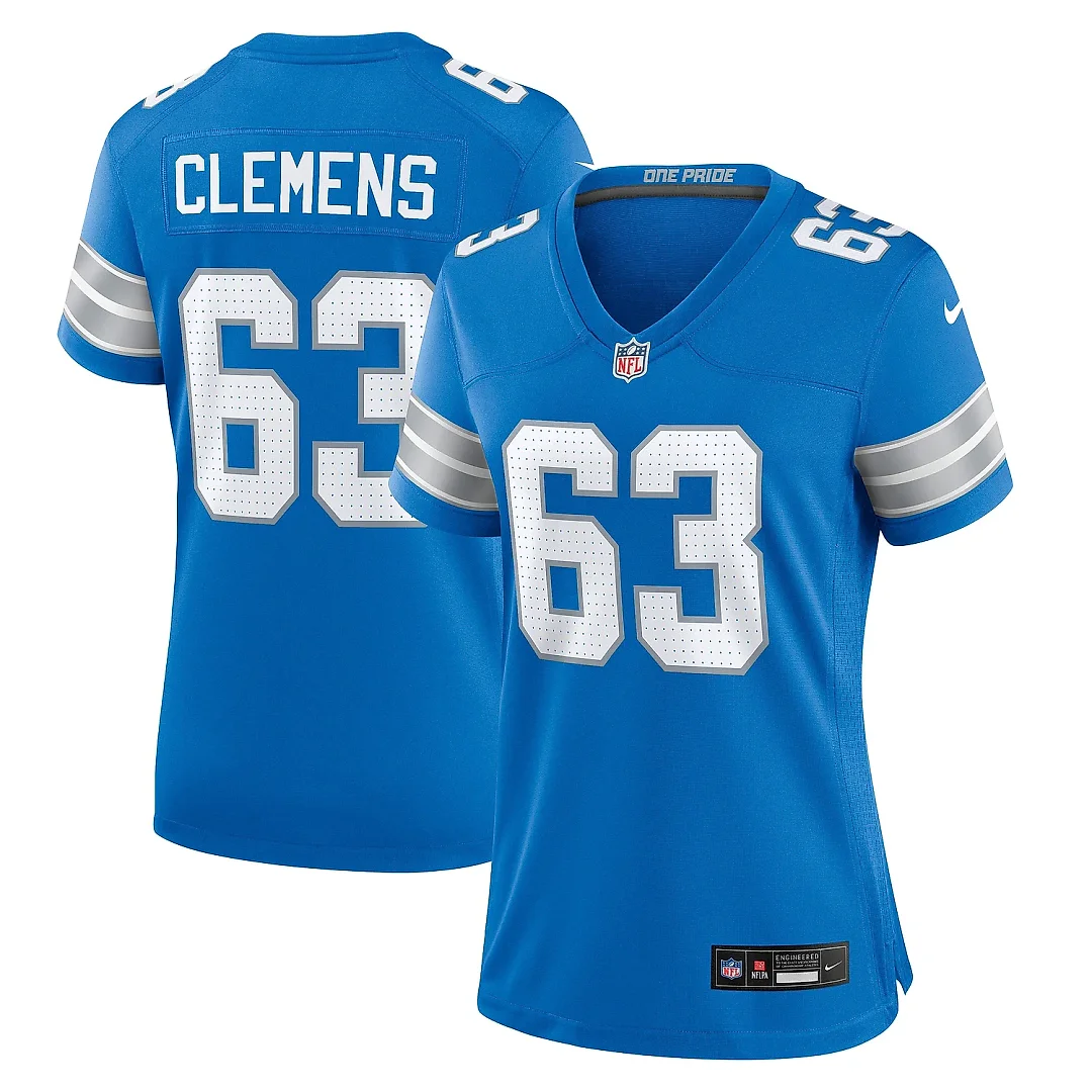 Zennovawear Women's Detroit Lions Duke Clemens Blue Game Jersey