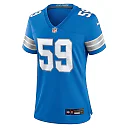 Zennovawear Women's Detroit Lions Giovanni Manu Blue Team Game Jersey