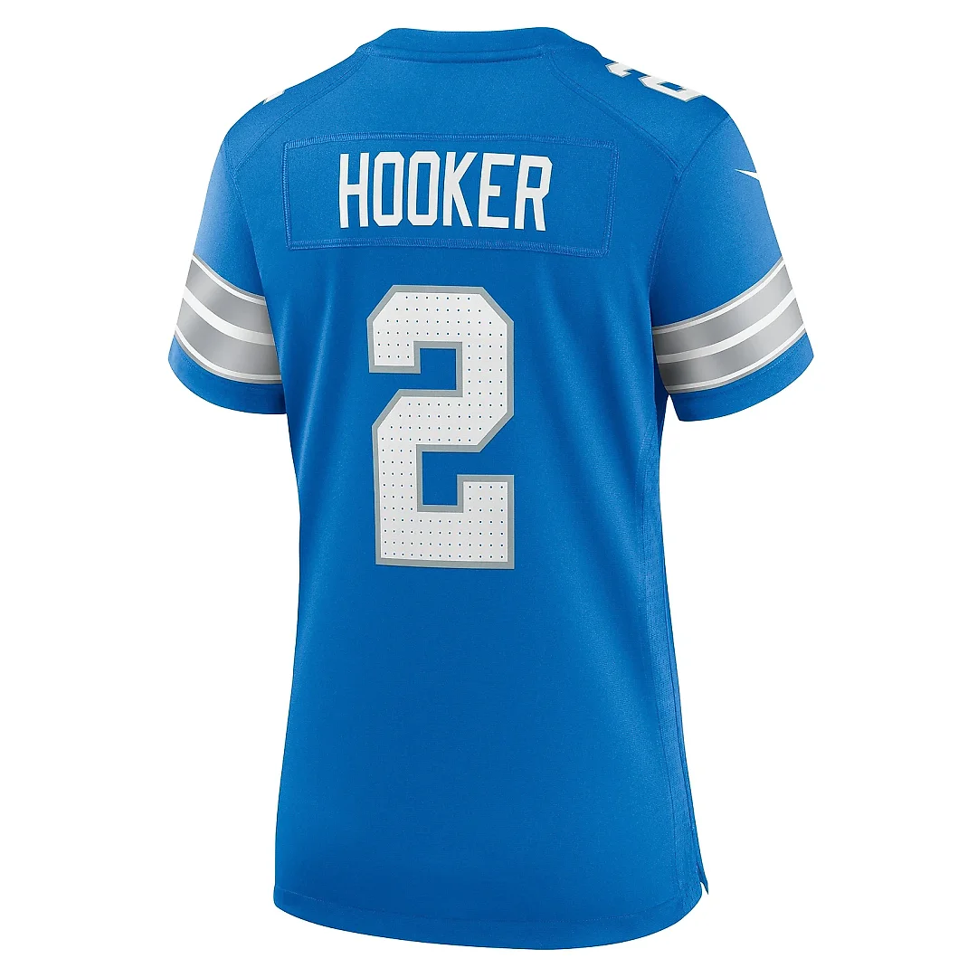 Zennovawear Women's Detroit Lions Hendon Hooker Blue Team Game Jersey