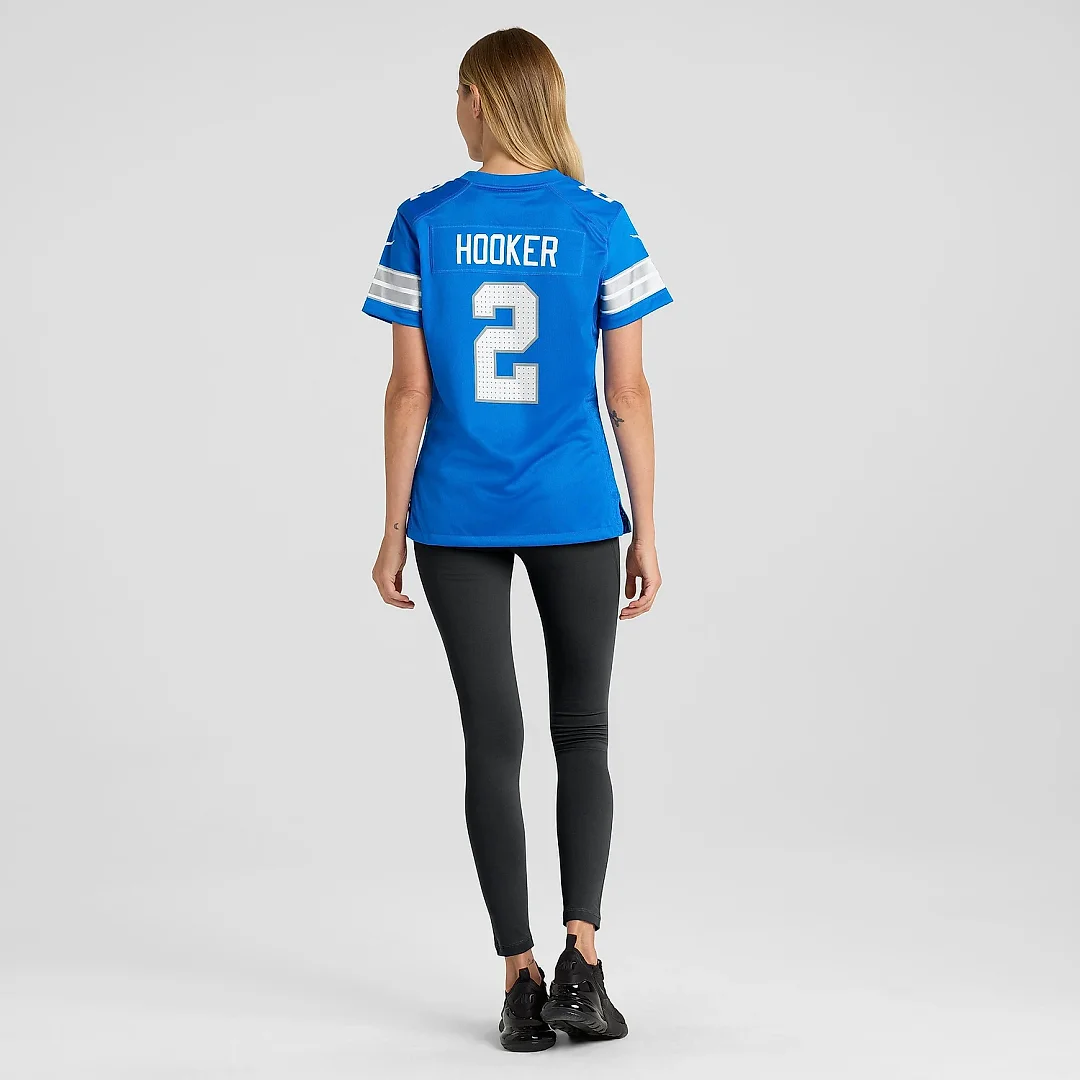 Zennovawear Women's Detroit Lions Hendon Hooker Blue Team Game Jersey