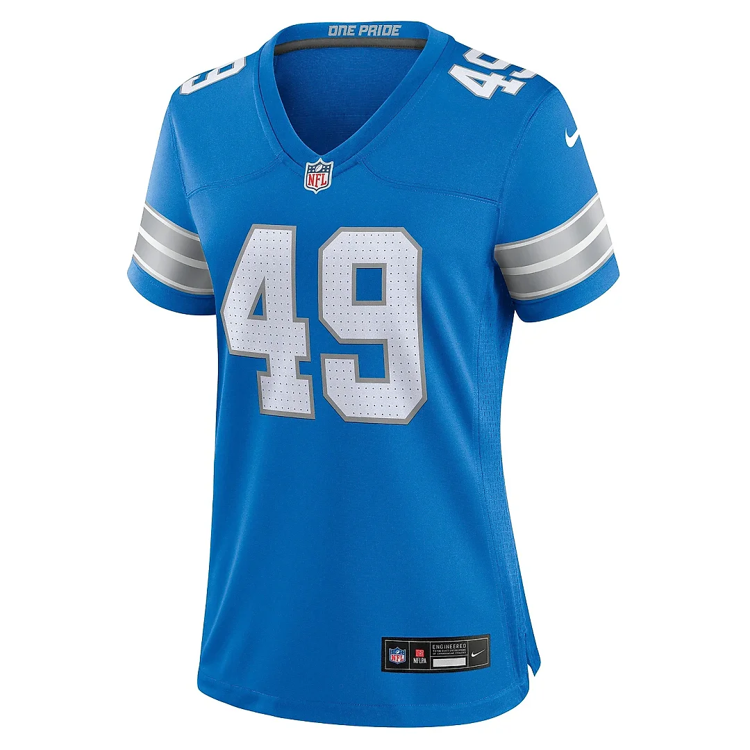 Zennovawear Women's Detroit Lions Hogan Hatten Blue Game Jersey
