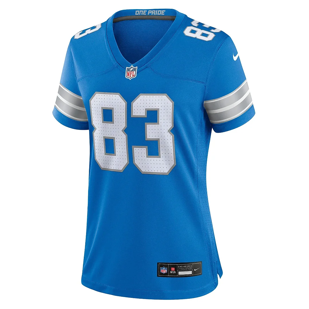 Zennovawear Women's Detroit Lions Isaiah Williams Blue Game Jersey
