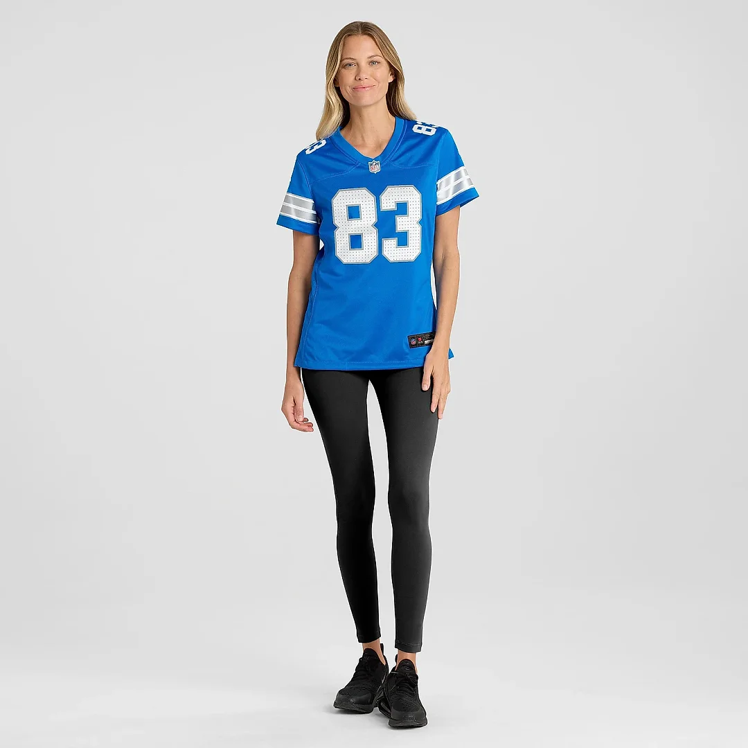 Zennovawear Women's Detroit Lions Isaiah Williams Blue Game Jersey