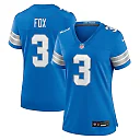 Zennovawear Women's Detroit Lions Jack Fox Blue Team Game Jersey