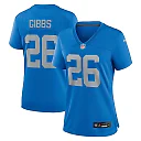 Zennovawear Women's Detroit Lions Jahmyr Gibbs Blue Alternate Game Jersey