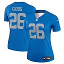 Zennovawear Women's Detroit Lions Jahmyr Gibbs Blue Alternate Legend Player Performance Top