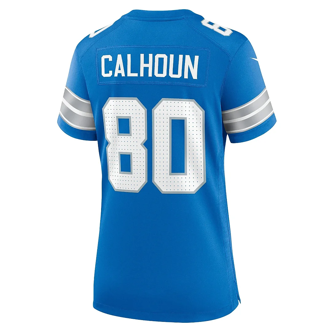 Zennovawear Women's Detroit Lions Jalon Calhoun Blue Game Jersey