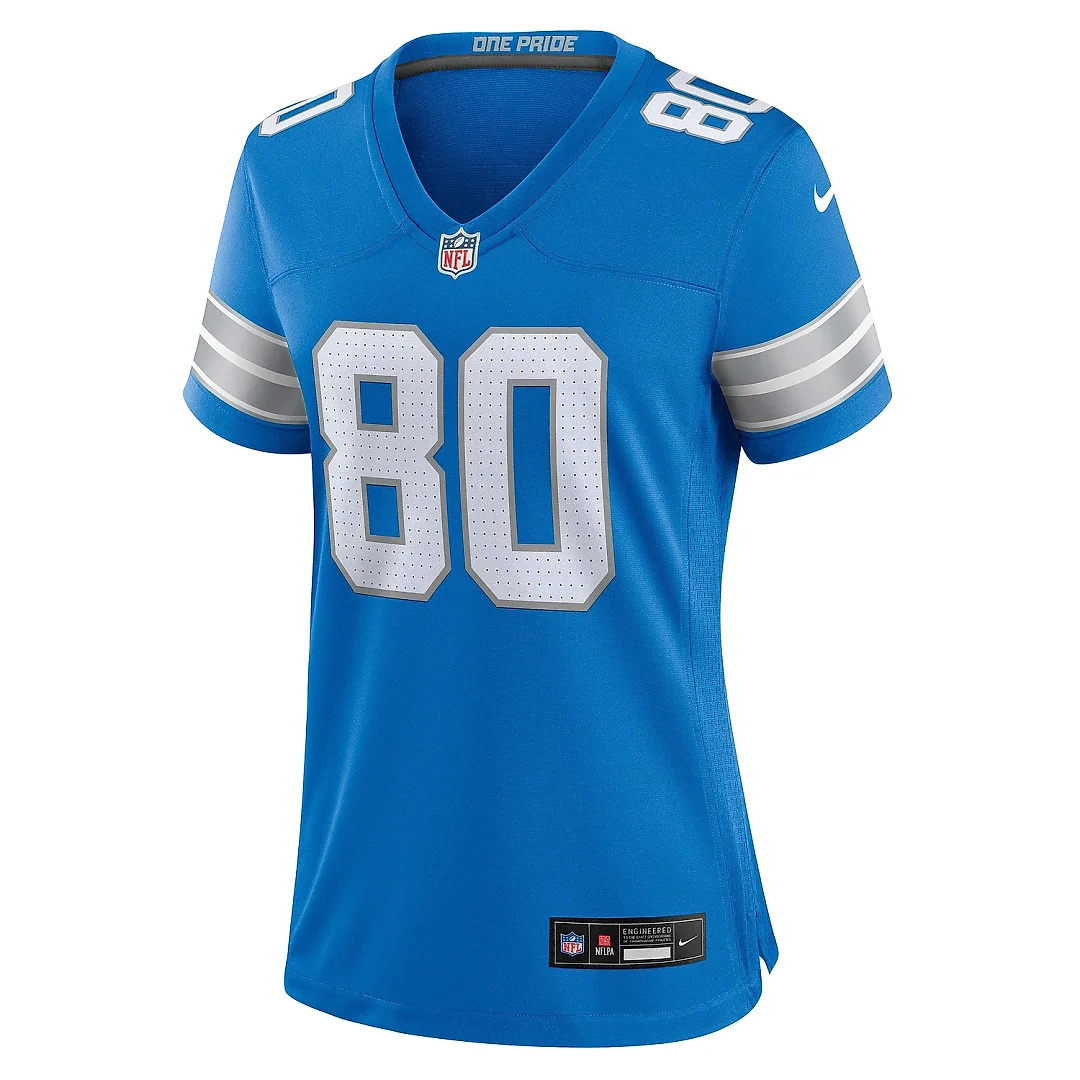 Zennovawear Women's Detroit Lions Jalon Calhoun Blue Game Jersey