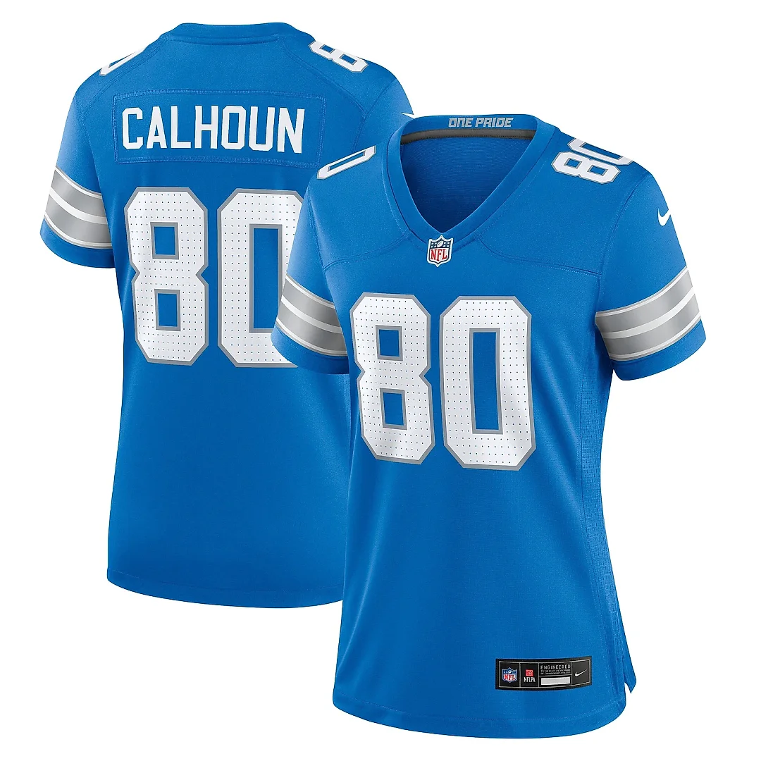 Zennovawear Women's Detroit Lions Jalon Calhoun Blue Game Jersey