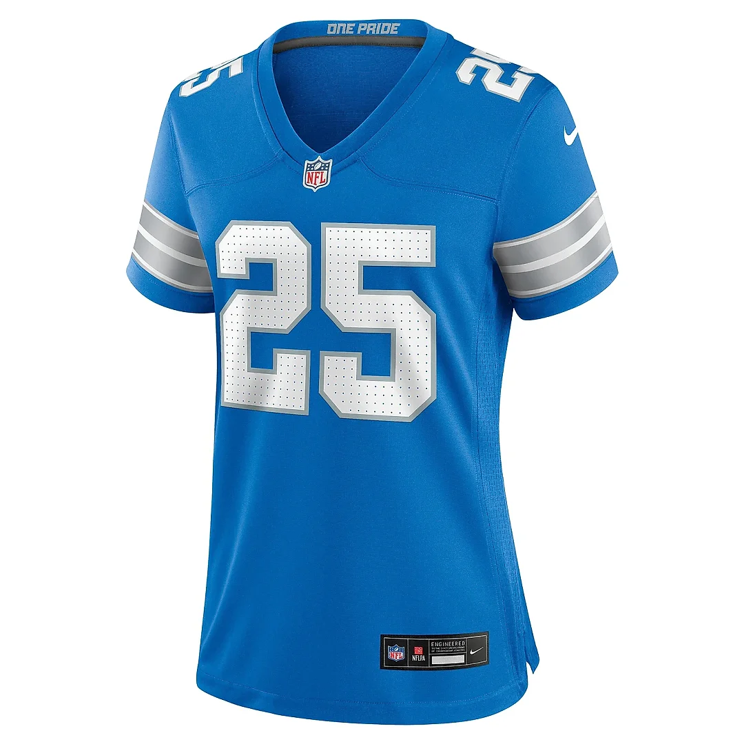 Zennovawear Women's Detroit Lions Jamal Adams Blue Team Game Jersey