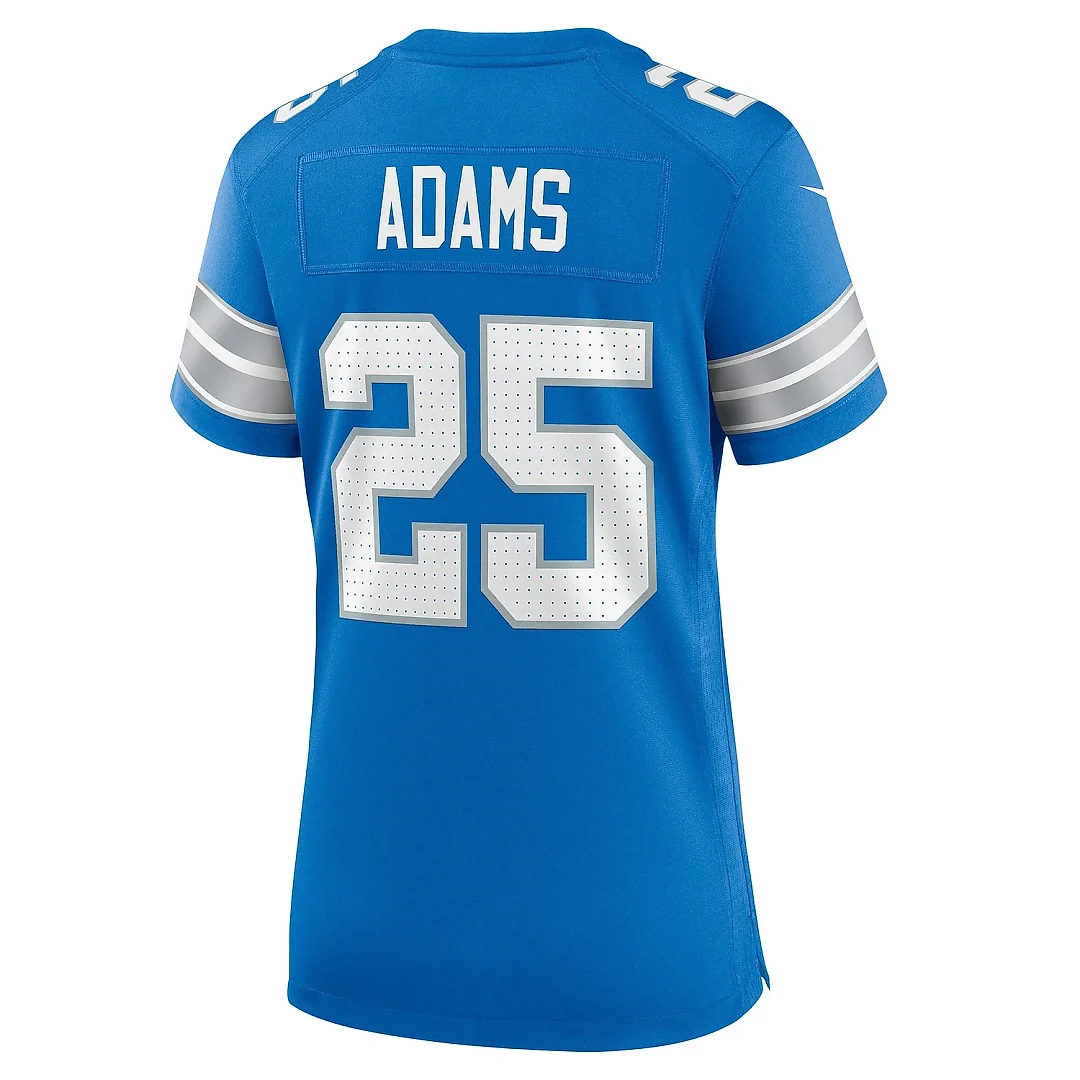 Zennovawear Women's Detroit Lions Jamal Adams Blue Team Game Jersey