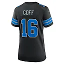 Zennovawear Women's Detroit Lions Jared Goff Black 2nd Alternate Game Jersey