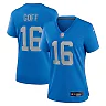 Zennovawear Women's Detroit Lions Jared Goff Blue Alternate Game Jersey