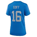Zennovawear Women's Detroit Lions Jared Goff Blue Alternate Game Jersey