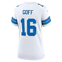 Zennovawear Women's Detroit Lions Jared Goff White Game Jersey