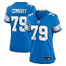 Zennovawear Women's Detroit Lions John Cominsky Blue Team Game Jersey