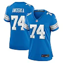 Zennovawear Women's Detroit Lions Kayode Awosika Blue Team Game Jersey