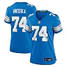 Zennovawear Women's Detroit Lions Kayode Awosika Blue Team Game Jersey