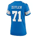 Zennovawear Women's Detroit Lions Kevin Zeitler Blue Game Jersey