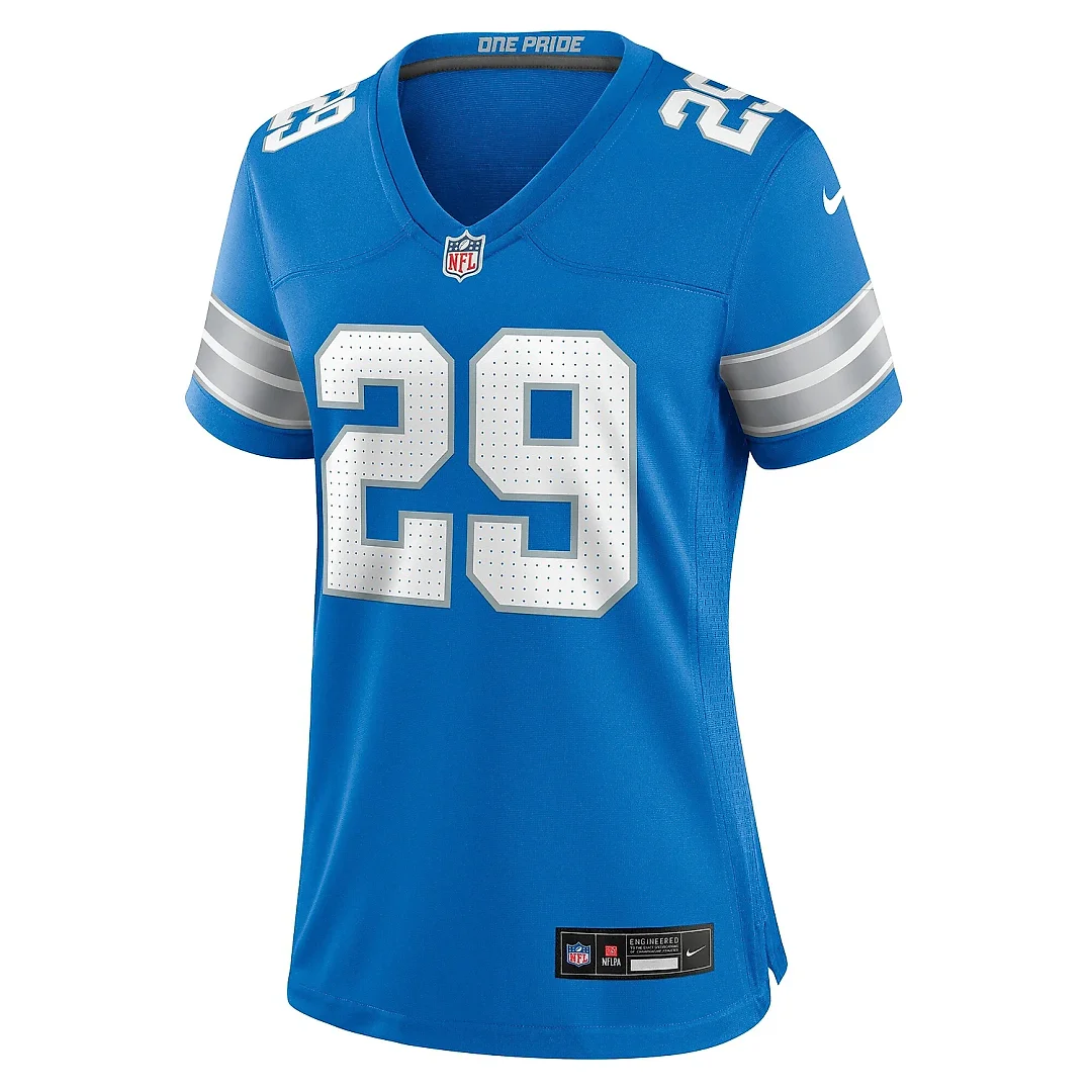 Zennovawear Women's Detroit Lions Kindle Vildor Blue Team Game Jersey