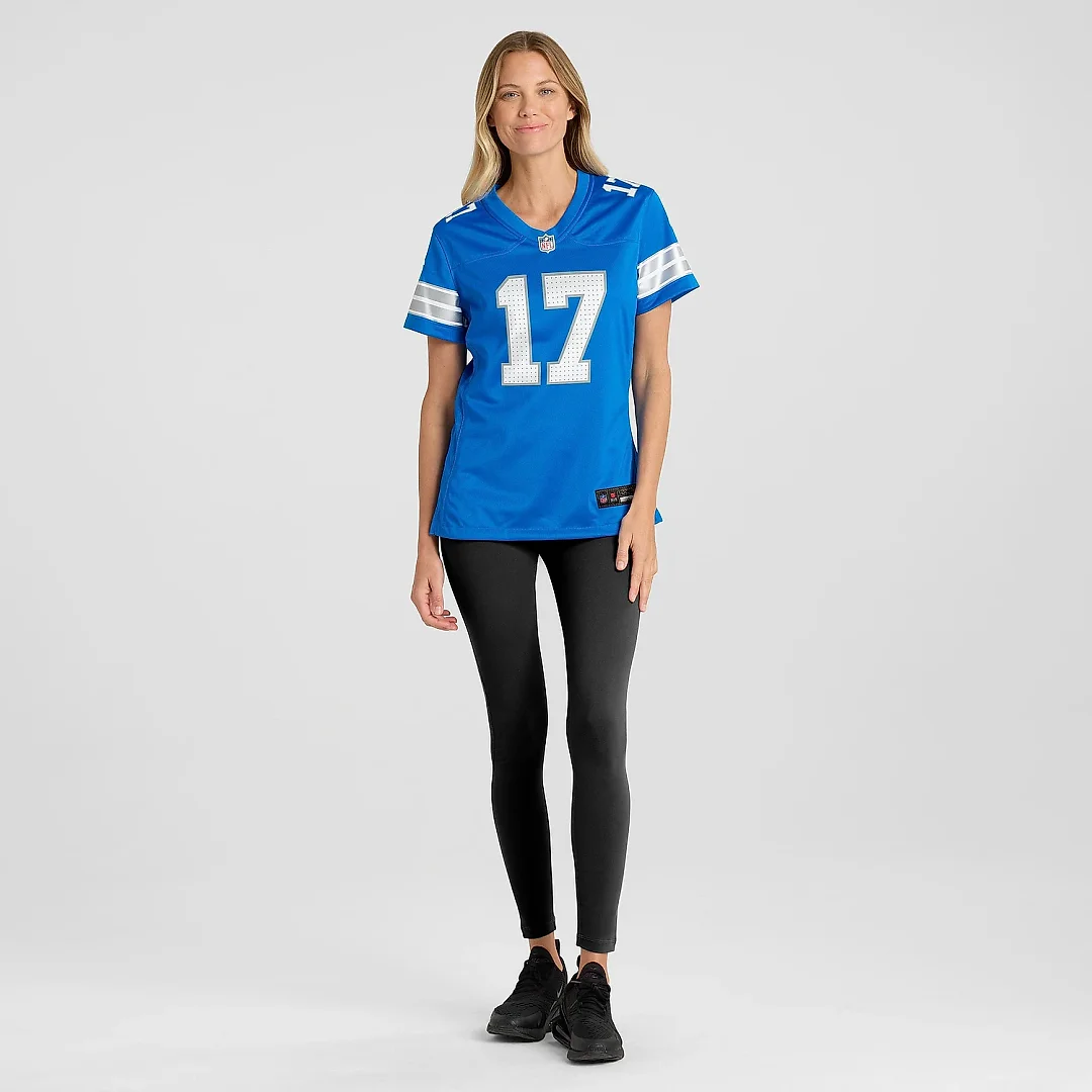 Zennovawear Women's Detroit Lions Michael Badgley Blue Team Game Jersey