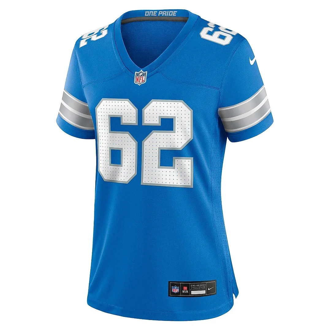 Zennovawear Women's Detroit Lions Michael Niese Blue Team Game Jersey