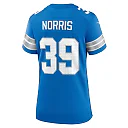 Zennovawear Women's Detroit Lions Morice Norris Blue Game Jersey