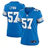 Zennovawear Women's Detroit Lions Nate Lynn Blue Game Jersey
