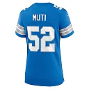 Zennovawear Women's Detroit Lions Netane Muti Blue Game Jersey