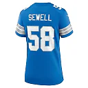 Zennovawear Women's Detroit Lions Penei Sewell Blue Game Jersey