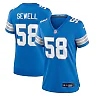 Zennovawear Women's Detroit Lions Penei Sewell Blue Game Jersey