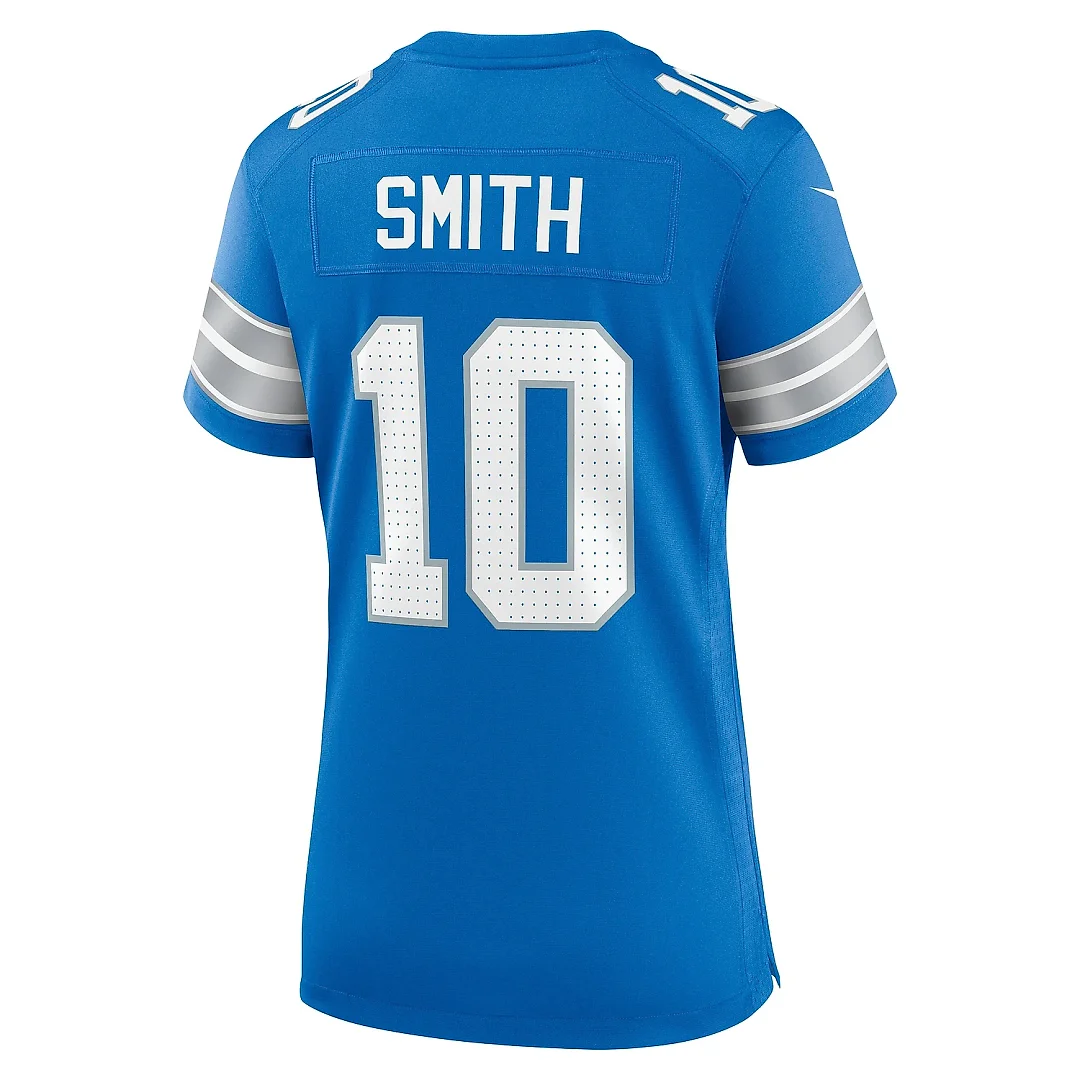 Zennovawear Women's Detroit Lions Tre'Quan Smith Blue Game Jersey