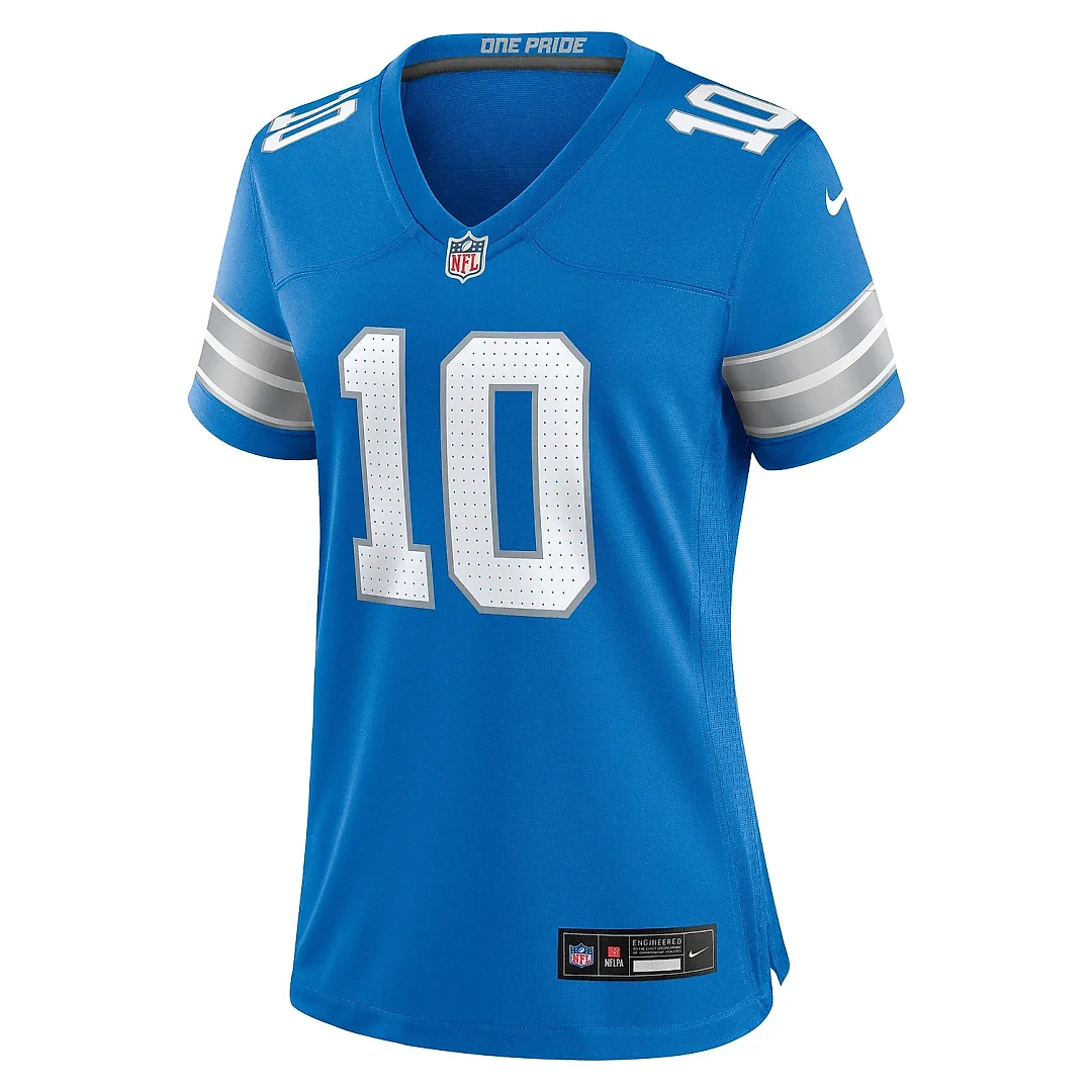 Zennovawear Women's Detroit Lions Tre'Quan Smith Blue Game Jersey