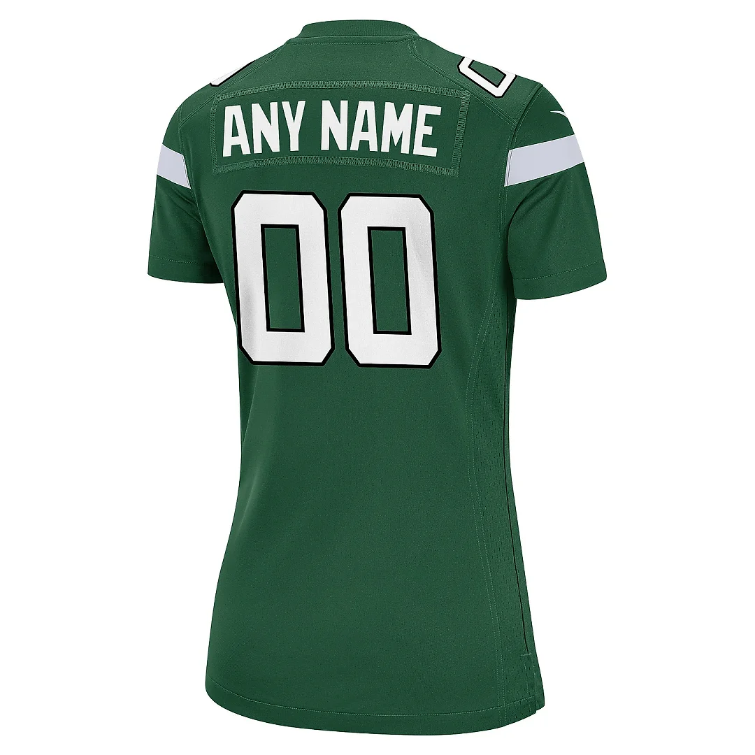 Zennovawear Women's Gotham Green New York Jets Custom Game Jersey
