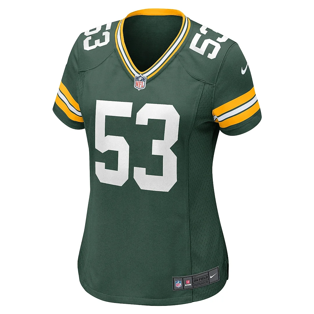 Zennovawear Women's Green Bay Packers Arron Mosby Green Team Game Jersey