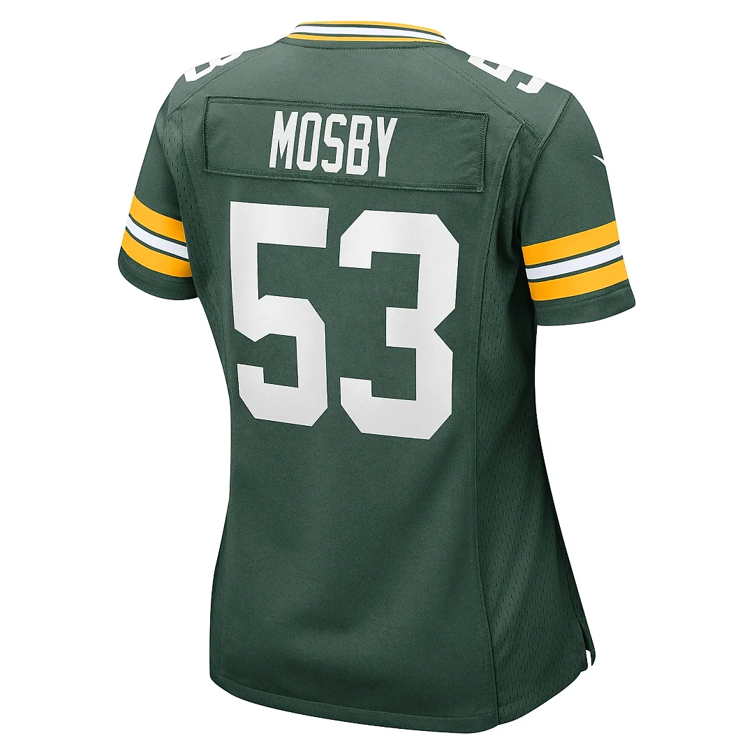 Zennovawear Women's Green Bay Packers Arron Mosby Green Team Game Jersey
