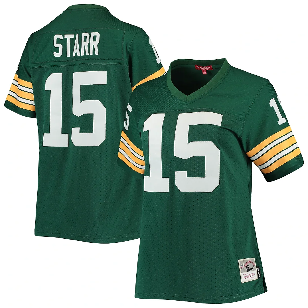 Zennovawear Women's Green Bay Packers Bart Starr Mitchell & Ness Green 1967 Legacy Player Jersey