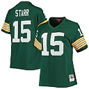Zennovawear Women's Green Bay Packers Bart Starr Mitchell & Ness Green 1967 Legacy Player Jersey