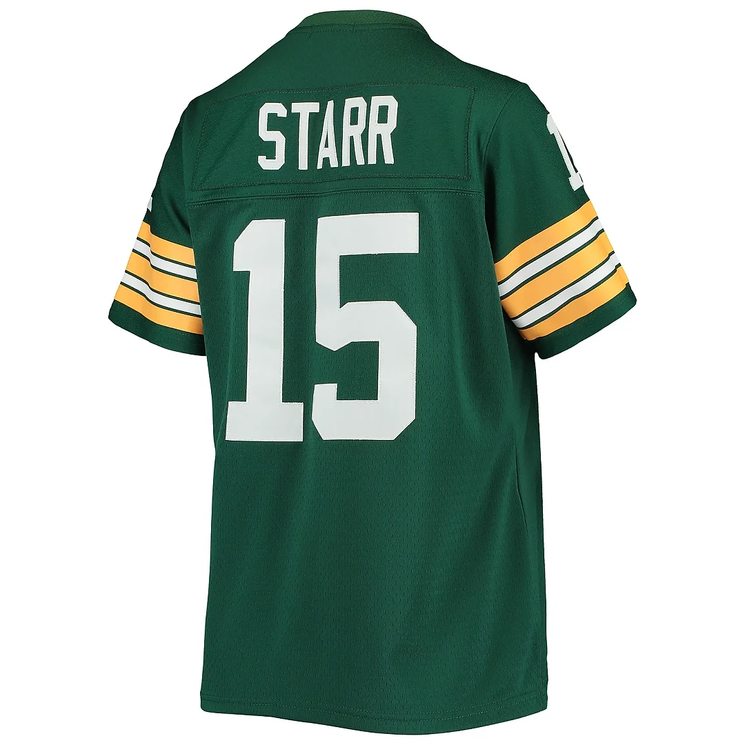 Zennovawear Women's Green Bay Packers Bart Starr Mitchell & Ness Green 1967 Legacy Player Jersey