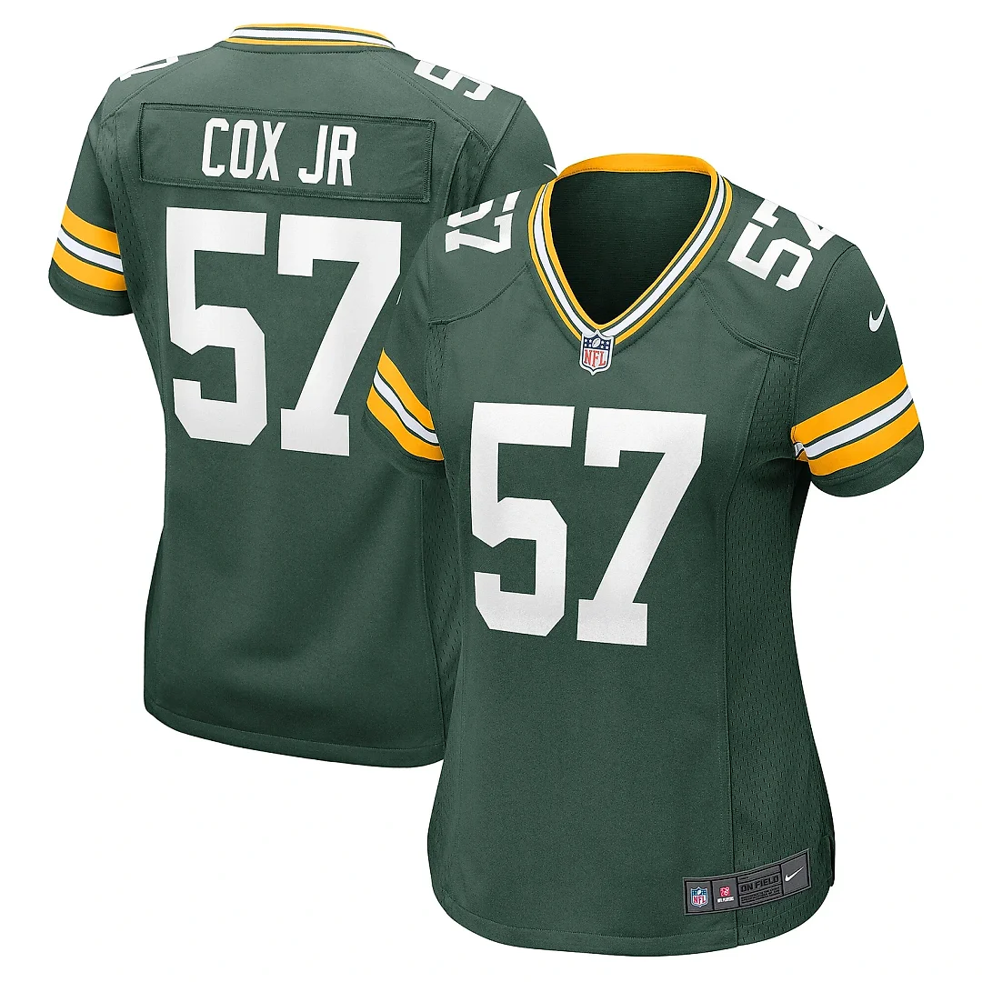 Zennovawear Women's Green Bay Packers Brenton Cox Jr. Green Game Jersey