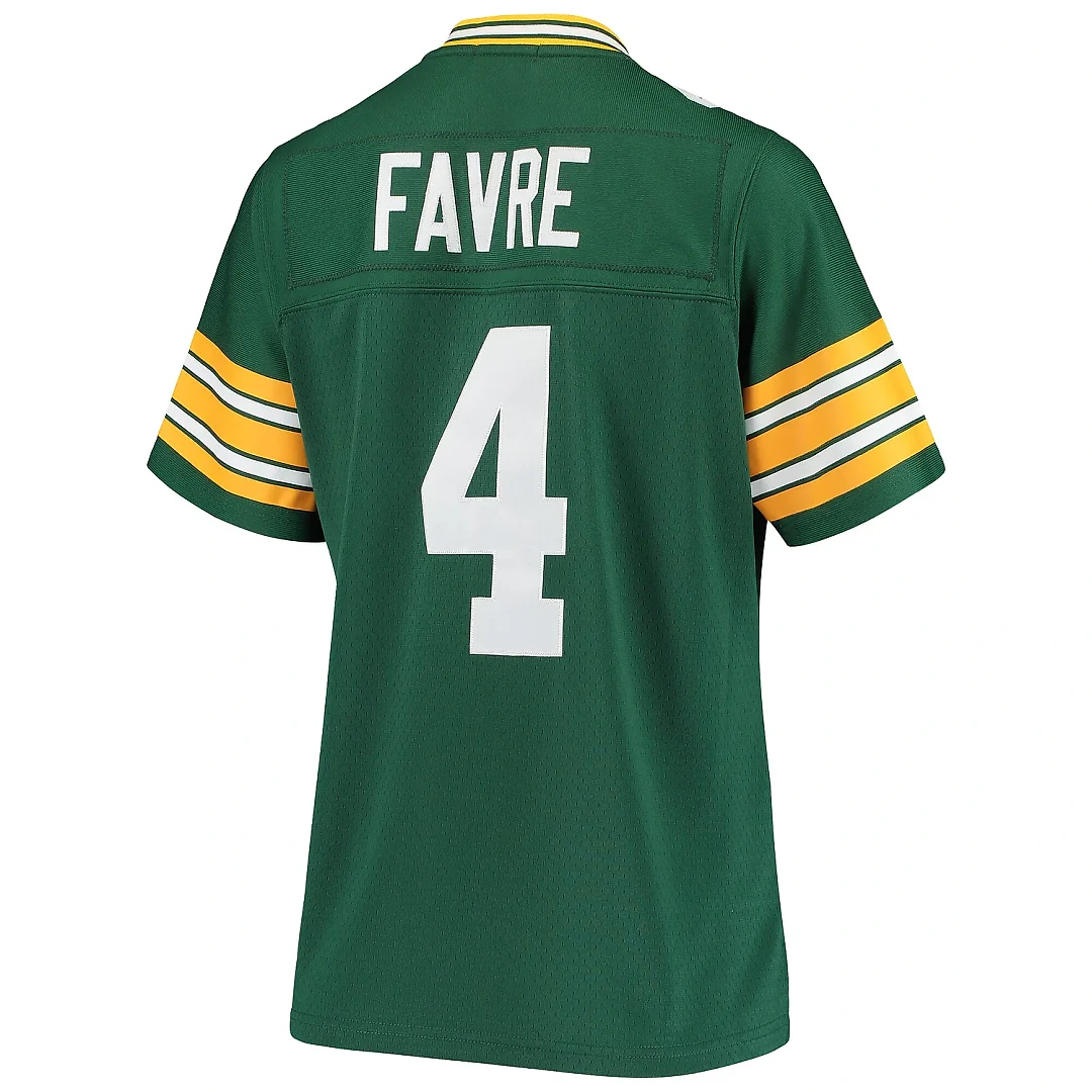 Zennovawear Women's Green Bay Packers Brett Favre Mitchell & Ness Green 1996 Legacy Player Jersey