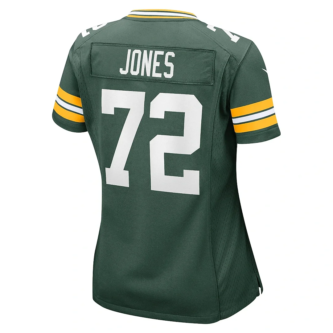 Zennovawear Women's Green Bay Packers Caleb Jones Green Game Player Jersey