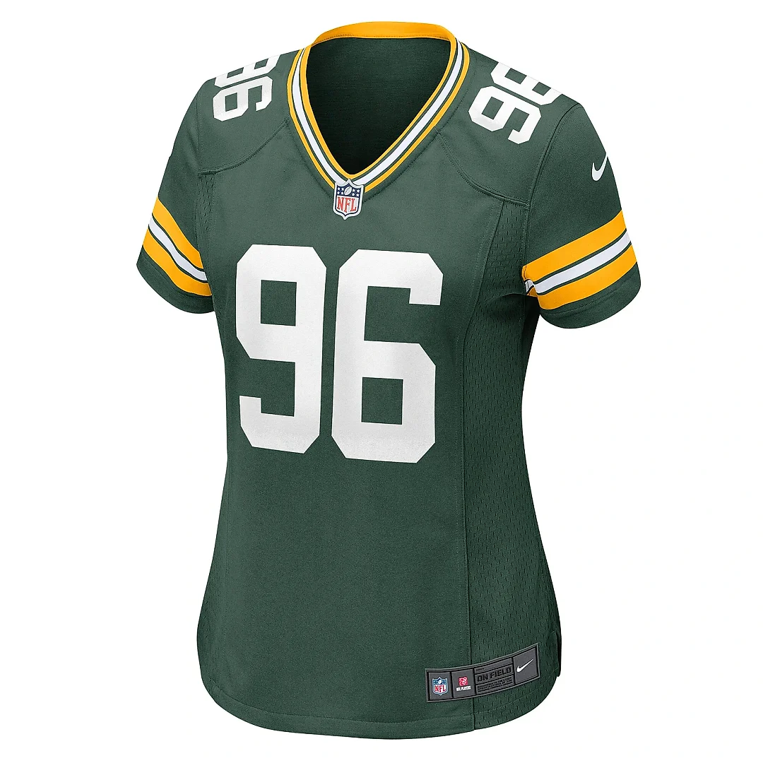 Zennovawear Women's Green Bay Packers Colby Wooden Green Game Jersey