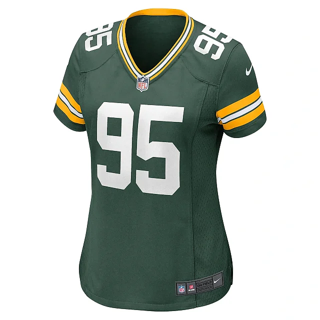 Zennovawear Women's Green Bay Packers Devonte Wyatt Green Player Game Jersey