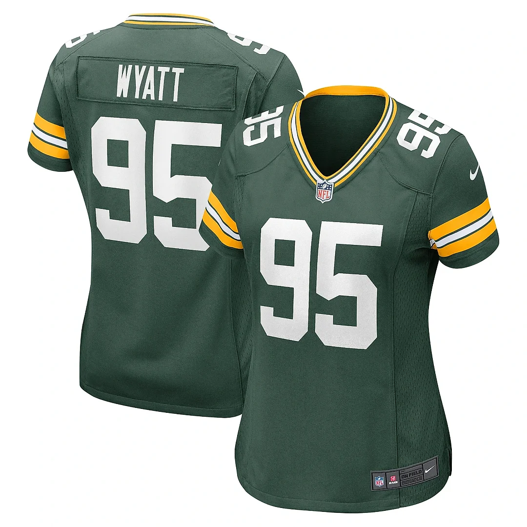 Zennovawear Women's Green Bay Packers Devonte Wyatt Green Player Game Jersey