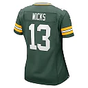 Zennovawear Women's Green Bay Packers Dontayvion Wicks Green Game Jersey