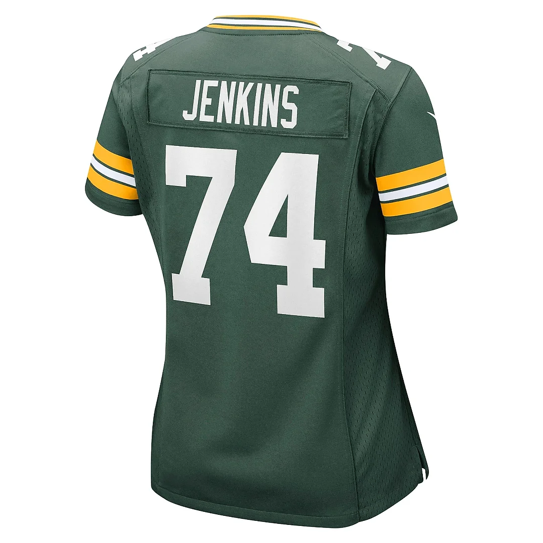 Zennovawear Women's Green Bay Packers Elgton Jenkins Green Game Jersey