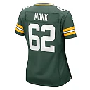 Zennovawear Women's Green Bay Packers Jacob Monk Green Game Jersey