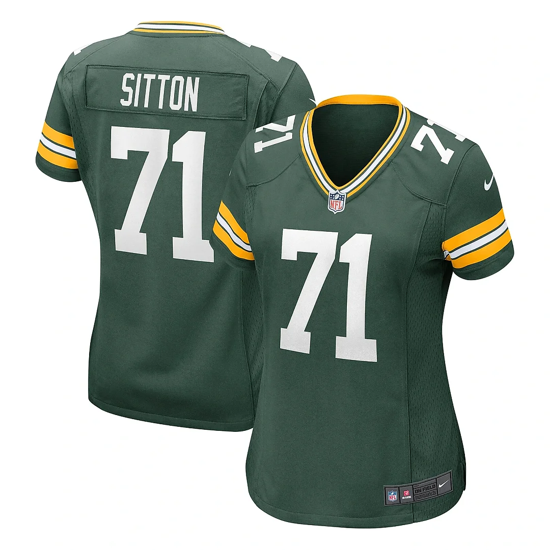Zennovawear Women's Green Bay Packers Josh Sitton Green Retired Game Jersey